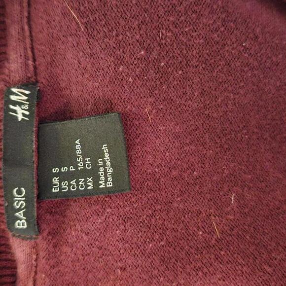 Chic V-Neck Pullover Sweater - Burgundy - Picture 5 of 6